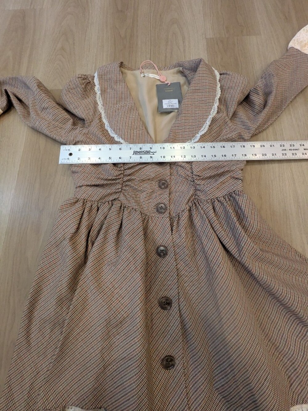 House Of CB NWT Sable Puppytooth Mini Dress Size L+ - Picture 6 of 10